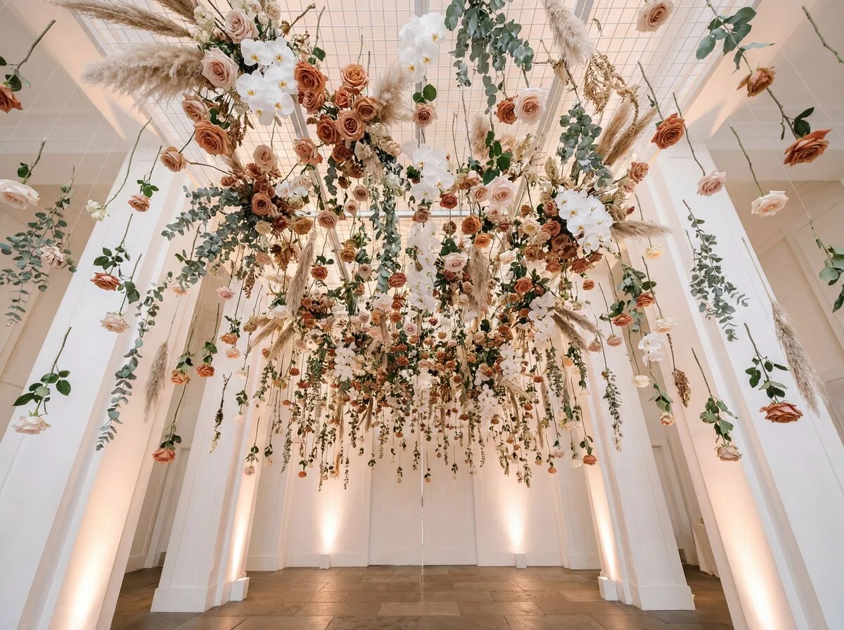 Florale Installation für ein Event